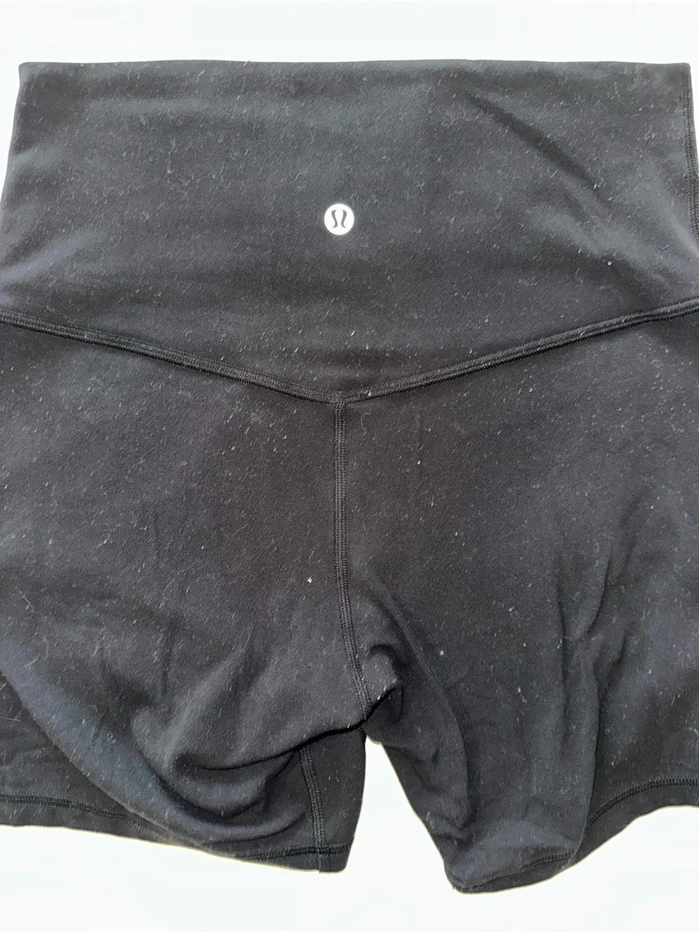 lululemon Black High Rise 6” Biker Workout Shorts Size 6